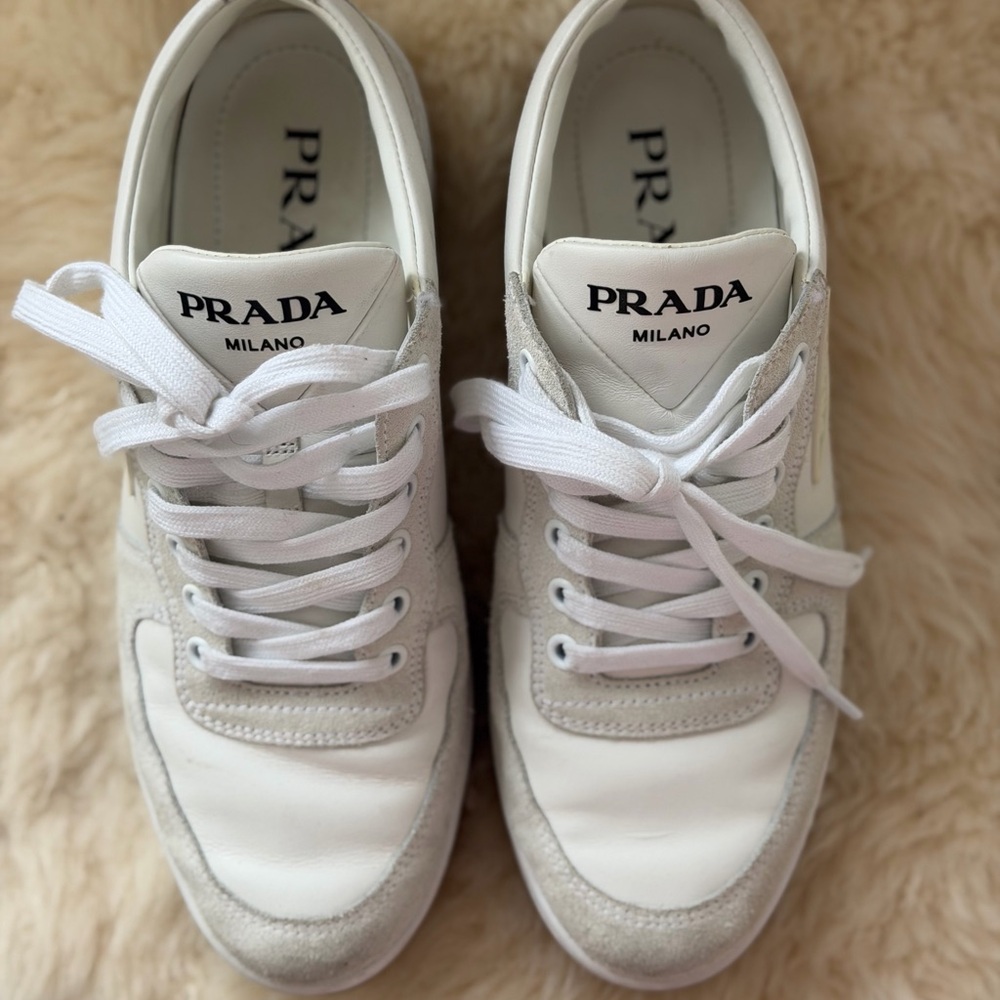 Prada leather sneakers (fits big) - Picture 8 of 11